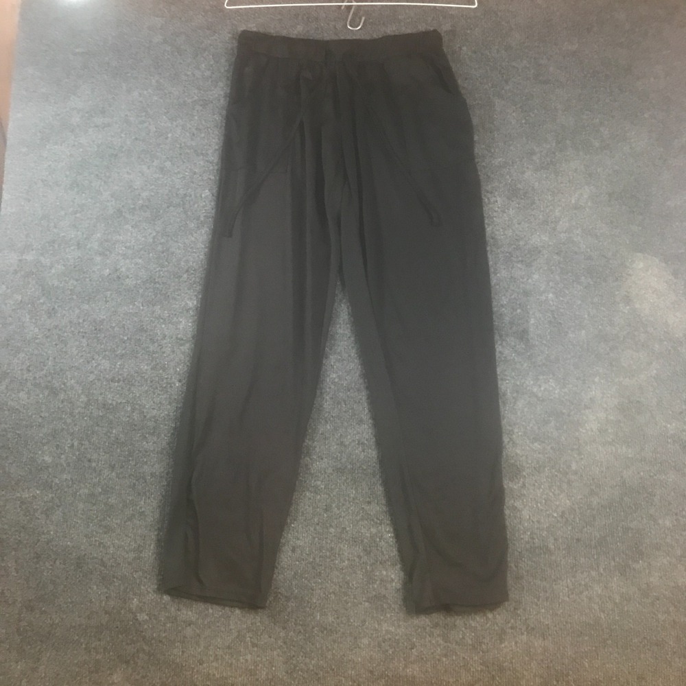 Lucky Brand Track Pants Womens Small Black Relaxed Drawstring Training Running